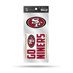 Rico NFL San Francisco 49Ers Double Up Die Cut Sticker Vinyl 1 pc