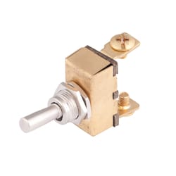 Calterm 20 amps Toggle Switch Brass 1 pk