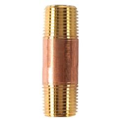 JMF Company 1/2 in. MPT 1/2 in. D MPT Brass Nipple 2-1/2 in. L