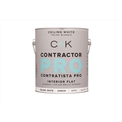 C+K Contractor Pro Flat Ceiling White Paint Interior 1 gal