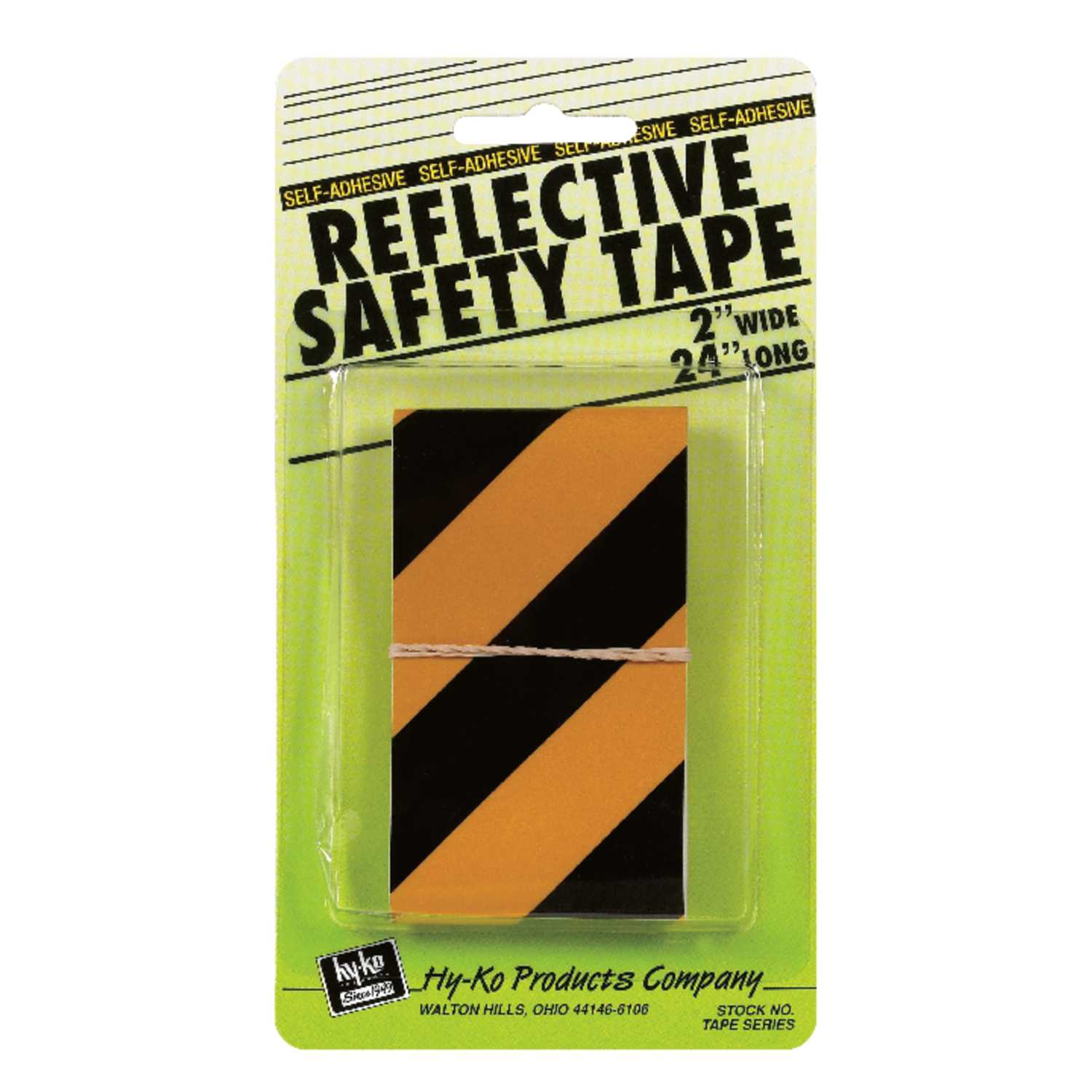 HyKo 24 in. Rectangle Black/Yellow Reflective Safety Tape 5 pk Ace Hardware