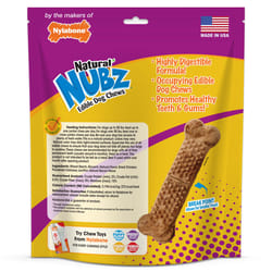 Nylabone NUBZ Natural Bacon Chews For Dogs 1.3 lb 7 pk