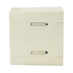 Allied Moulded Sliderbox New and Old Work 23 cu in Rectangle Fiberglass 1 gang Outlet Box Off White