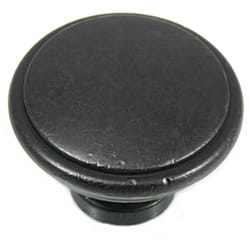 MNG Transitional Round Cabinet Knob 1-1/4 in. D 1-5/16 in. Oil Rubbed Bronze 1 pk