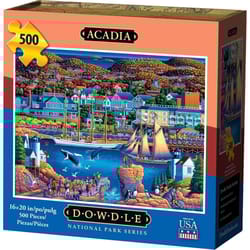 Dowdle Acadia Personal Puzzle Cardboard/Paper Multicolored 500 pc