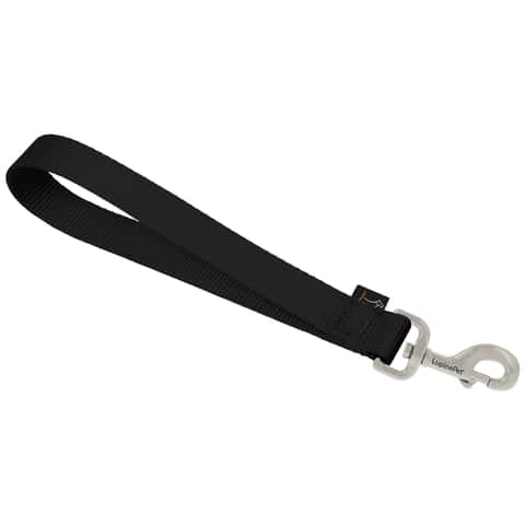 LupinePet Basic Solids Black Black Nylon Dog Training Leash - Ace Hardware