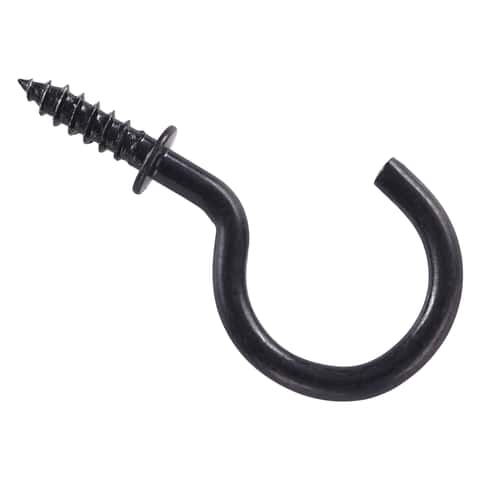 National Hardware Black Steel 1 in. L Cup Hook 13 lb 30 pk - Ace Hardware