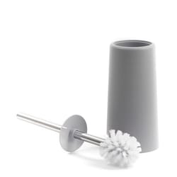 Toilet Bowl Brush with Rim Cleaner and Holder Set Black & White