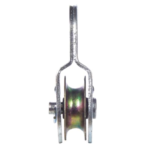 Campbell 2 in. D Zinc Plated Steel Fixed Eye Single Sheave Rigid Eye Pulley Campbell 2 in. D Zinc Plated Steel Fixed Eye Single Sheave Rigid Eye Pulley
