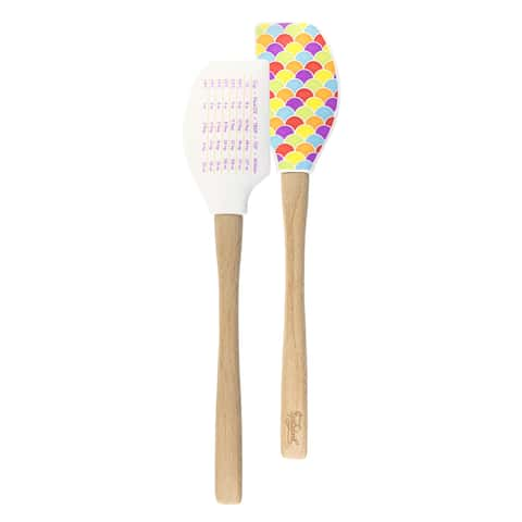 Tovolo SPATULART Wood Handled Minispatula Cupcake, 2 pcs