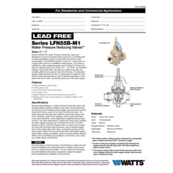 Watts 3/4 in. FNPT Brass Water Pressure Reducing Valve 3/4 in. FNPT 1 pk