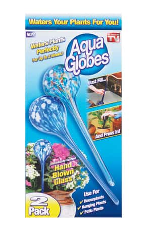 Glass Bird Watering Globes/Bulbs, 2-pk