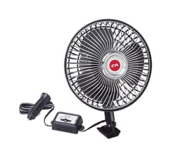 Custom Accessories 12 V Black Oscillating Fan 1 pk