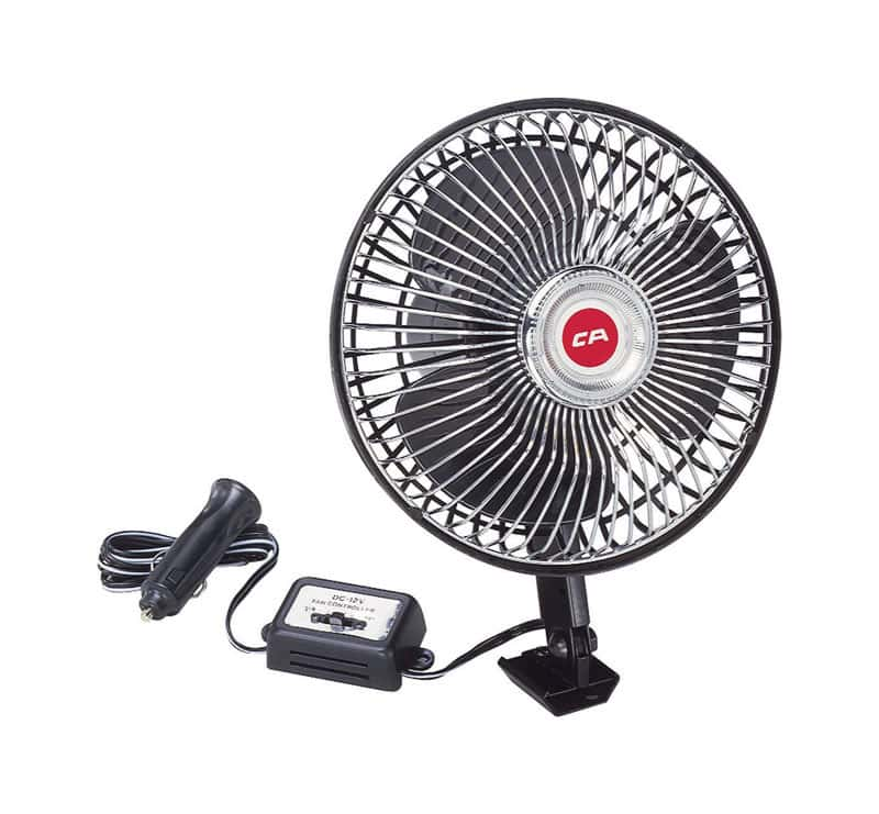 Custom Accessories 12 V Black Oscillating Fan 1 pk Ace Hardware