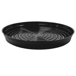 Curtis Wagner Plastics 16 in. D Vinyl Plant Saucer Black