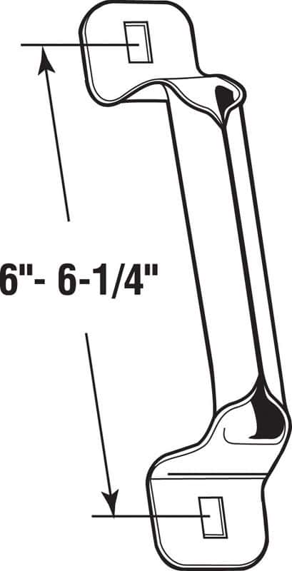 Prime-Line 6 in. L Steel Bottom Lift Handle Prime-Line 6 in. L Steel Bottom Lift Handle