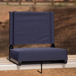 Flash Furniture Navy Blue Fabric Contemporary Stadium Chair