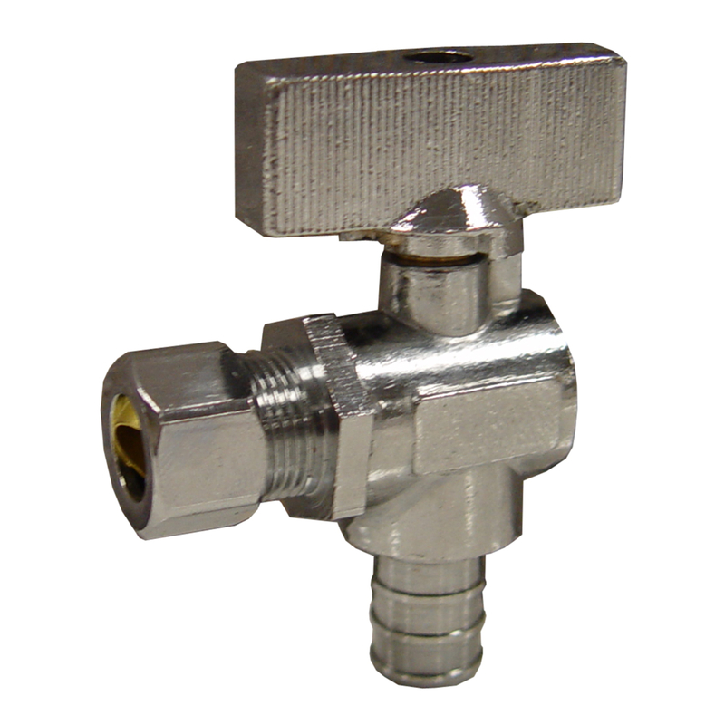 JMF Company PEX Comp Brass Angle Valve - Ace Hardware