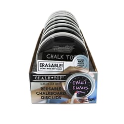 Masontops Chalk Top Wide Mouth Chalkboard Mason Jar Lid 8 pk