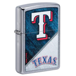 Zippo Silver Texas Rangers Lighter 1 pk