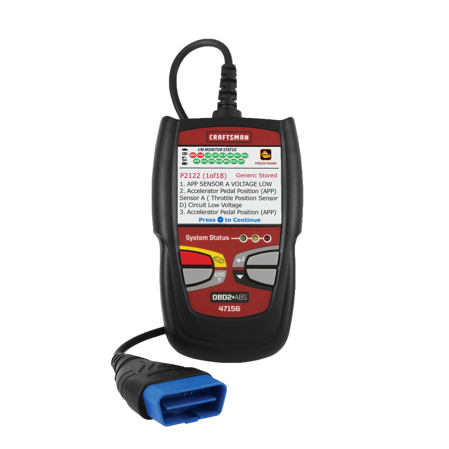 UPC 042173630301 product image for Craftsman Automotive Code Reader (00947156) | upcitemdb.com