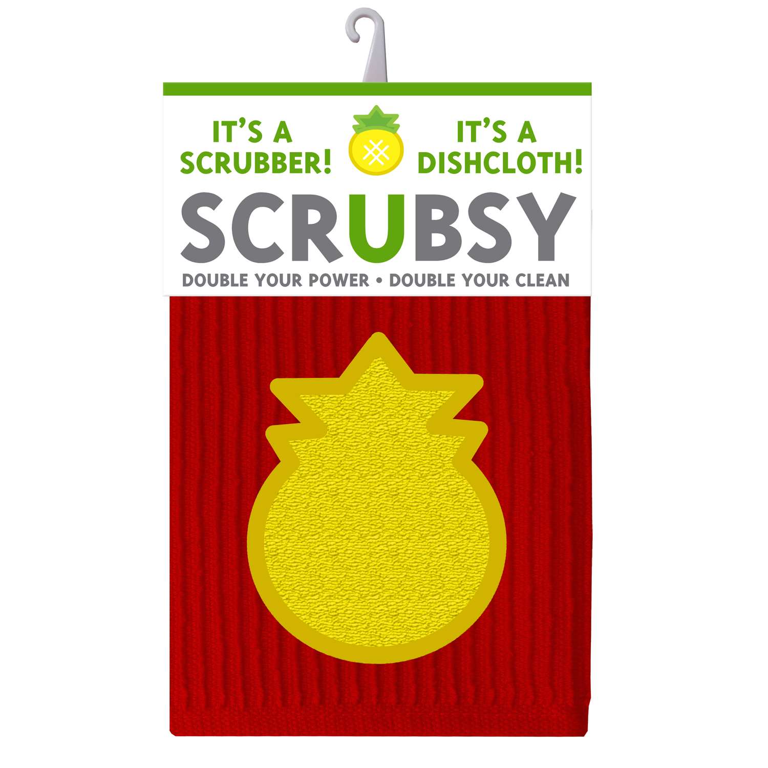 Mu Kitchen Scrubsy Red Cotton/Polyamide Pineapple Dish Cloth 1 pk Ace