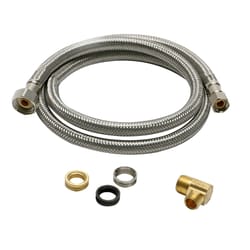 Fluidmaster 3/8 in. Compression X 1/2 in. D FIP 60 in. Stainless Steel Dishwasher Supply Line