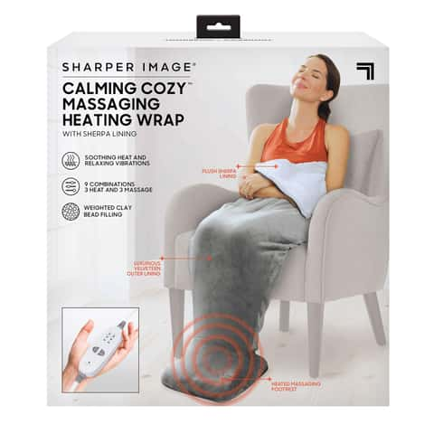 Calming Comfort Cooling Knee Pillow by Sharper Image- Charcoal