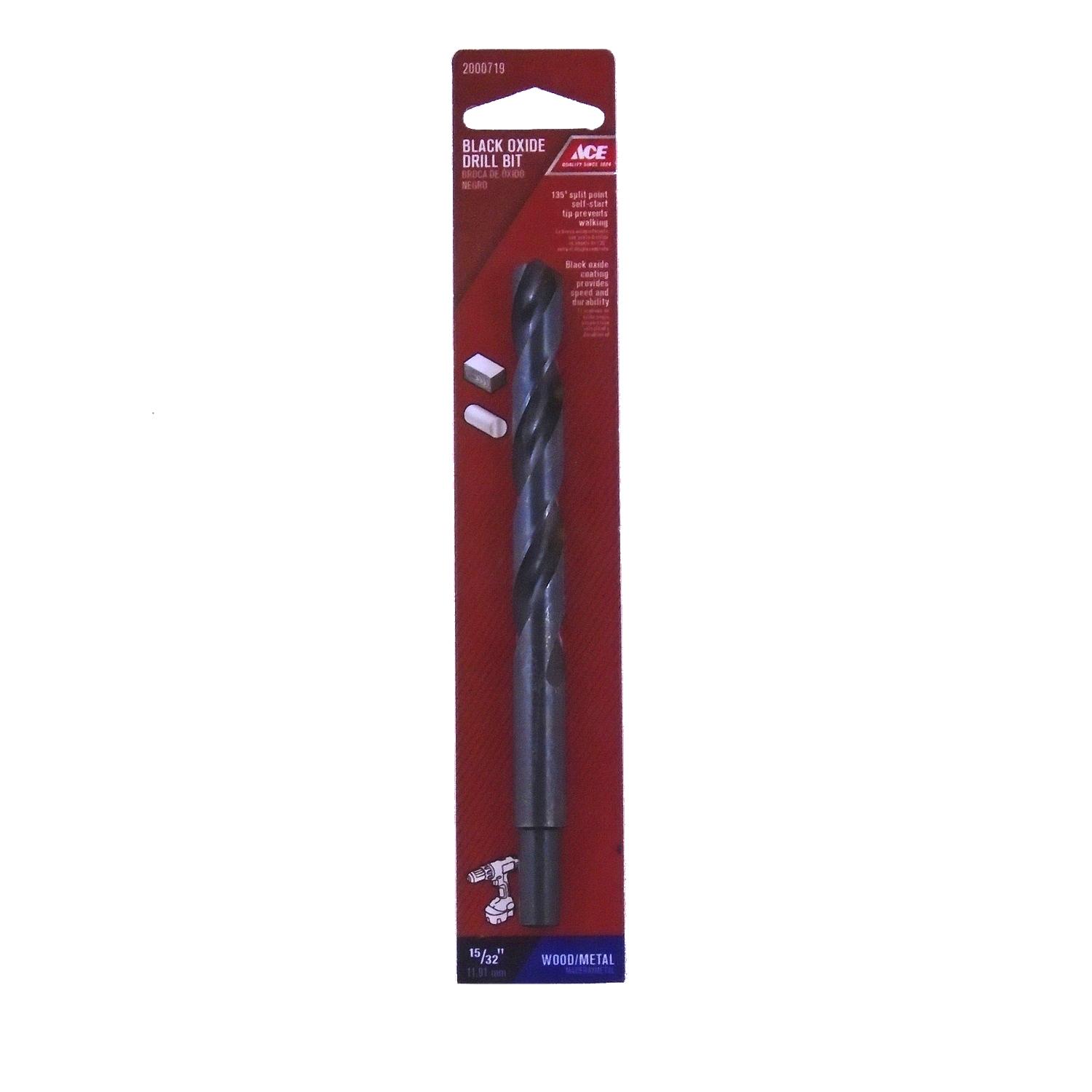 Ace 15/32 in. X 3-1/8 in. L High Speed Steel Drill Bit 1 pc
