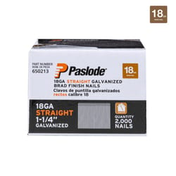 Paslode 1-1/4 in. L X 18 Ga. Straight Strip Galvanized Brad Nails 2,000 pk