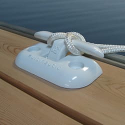 Multinautic White Aluminum Dock Cleat