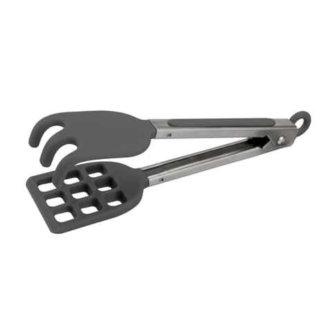 Tovolo Charcoal Silicone/Stainless Steel Waffle Tongs - Ace Hardware