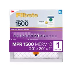 Filtrete 20 in. W X 20 in. H X 1 in. D Polypropylene 12 MERV Smart Air Filter 1 pk