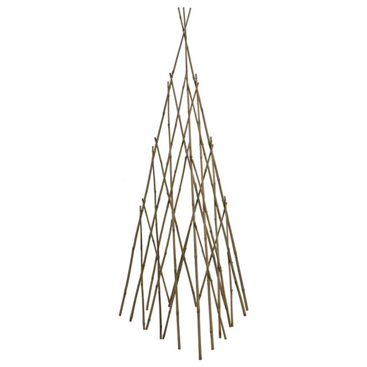 Bond 60 in. H X 8 in. W X 8 in. D Brown Bamboo Planter Trellis Ace