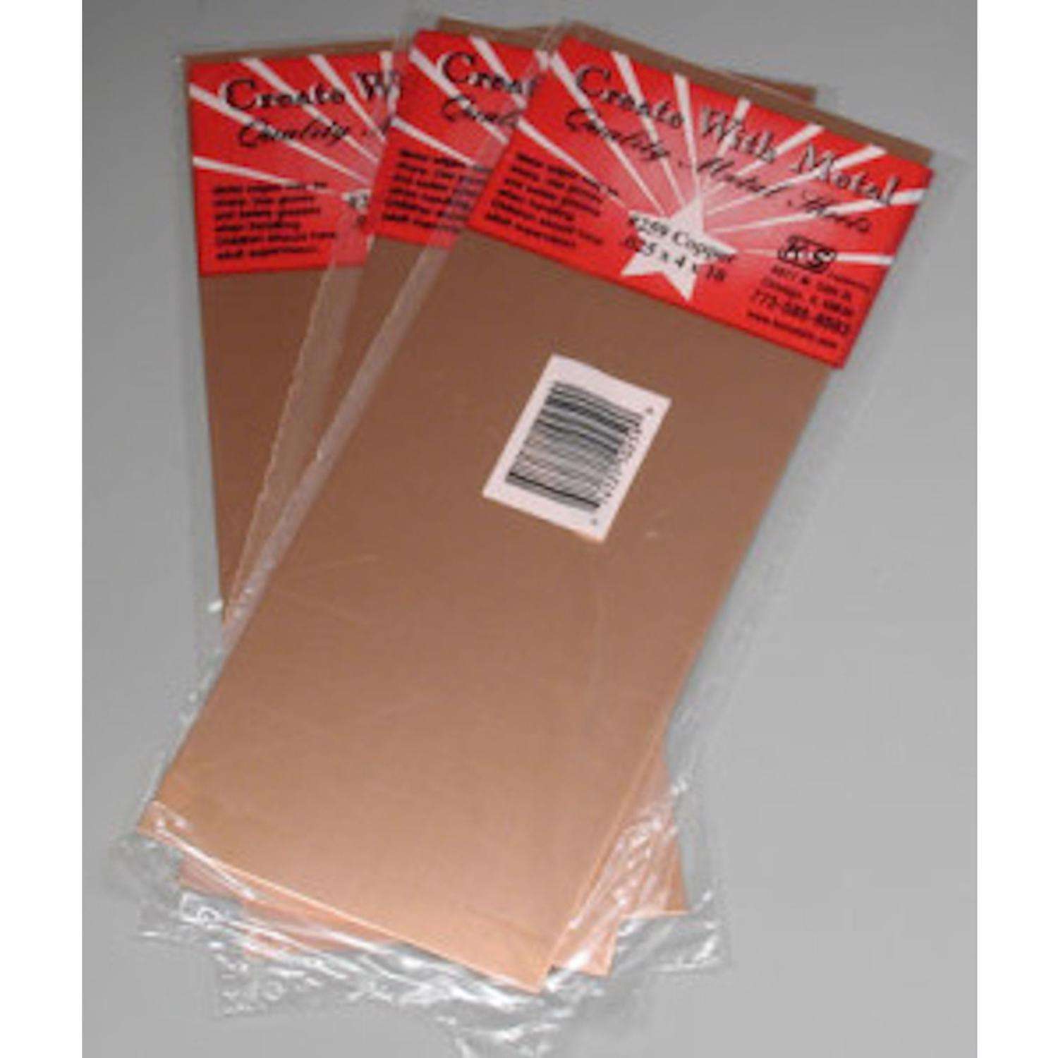 K&S 0.025 in. X 4 in. W X 10 in. L Copper Sheet Metal K&S 0.025 in. X 4 in. W X 10 in. L Copper Sheet Metal