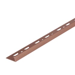 M-D Building Products 0.44 in. H X 1.125 in. W X 96 in. L Prefinished Satin Copper Bronze Aluminum T