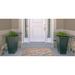 Linon Home Decor 2 ft. W X 3 ft. L Multi-Color Milosh Polyester Accent Rug