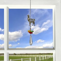 Woodstock Chimes Multi-color Crystal 4.5 in. Llama Wind Chime