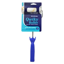 RollerLite Qwiky Roller 4.5 in. W Mini Paint Roller Frame and Cover Threaded End