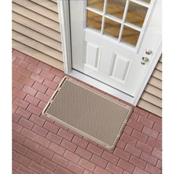 WeatherTech Outdoor Mats 24 in to W X 39 in to L Tan Thermoplastic Door Mat