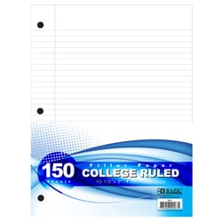 Bazic Products 10-1/2 in. W X 8 in. L College Ruled Filler Paper 150 sheet