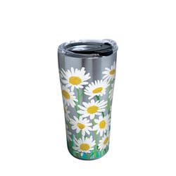 Tervis Collegiate 20 oz White Daisies Multicolored BPA Free Tumbler with Lid