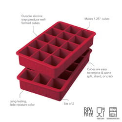 Tovolo Cayenne Silicone Cube Ice Tray