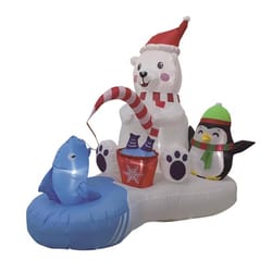 Celebrations Polar Bear Fishing 5 ft. Inflatable