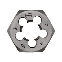 Irwin Hanson High Carbon Steel SAE Hexagon Die 7/8 in. 1 pc