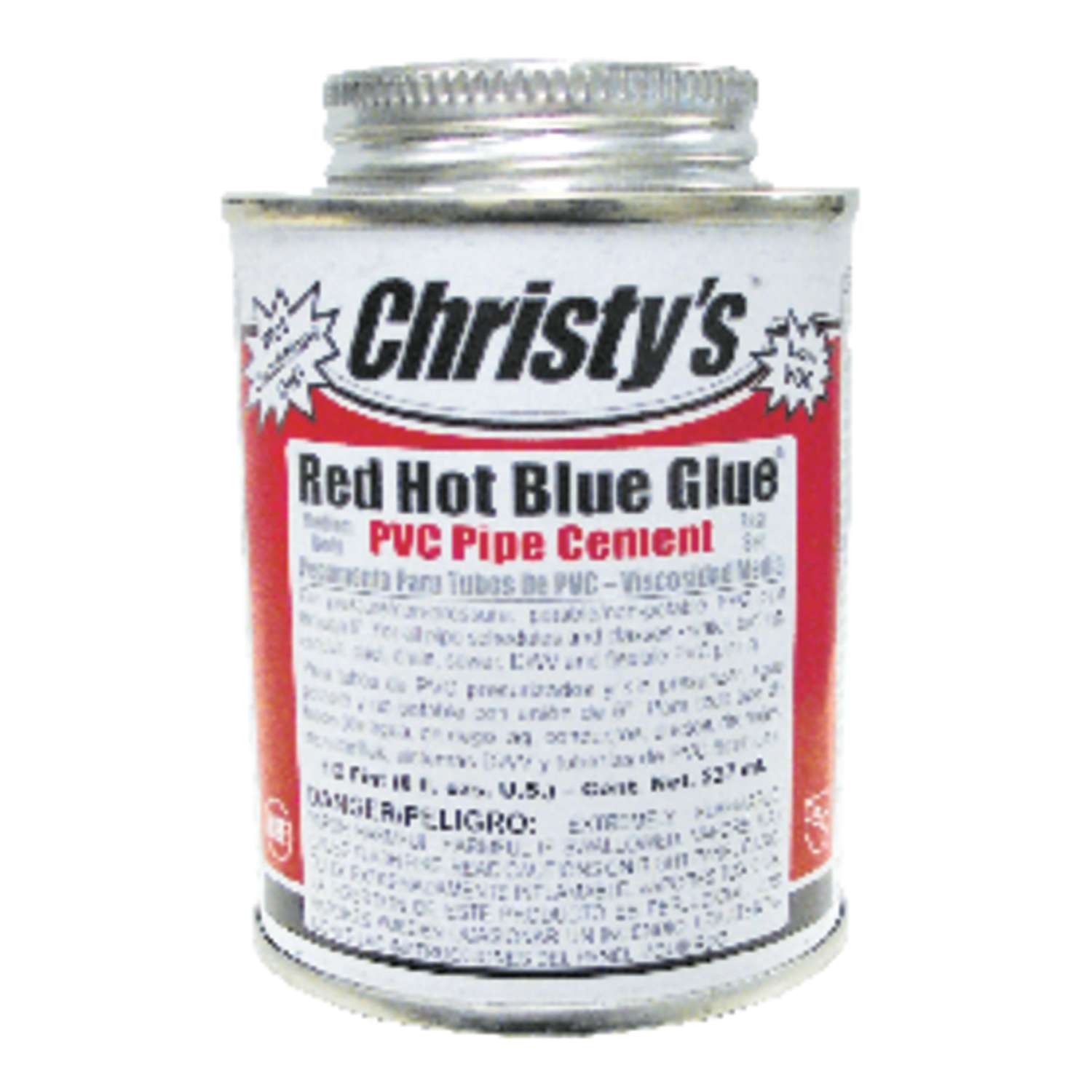 Christy's Red Hot Blue Glue Blue Cement For PVC 8 oz Ace Hardware