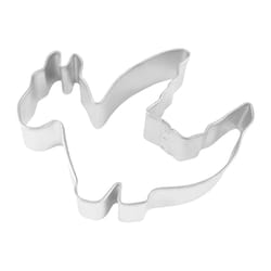 R&M International Dragon 3 in. W X 4 in. L Cookie Cutter Silver 1 pc