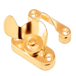 Prime-Line Brass-Plated Gold Steel Sash Lock 1 pk