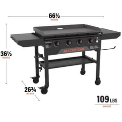 Blackstone 2210 4 Burner Liquid Propane Outdoor Griddle Black