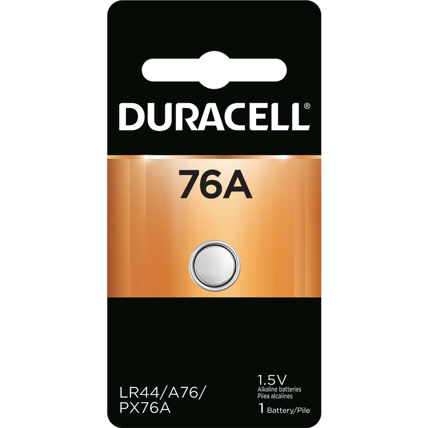 Duracell Alkaline 76A LR44 1.5 V Medical Battery PX76 1 pk Ace Hardware